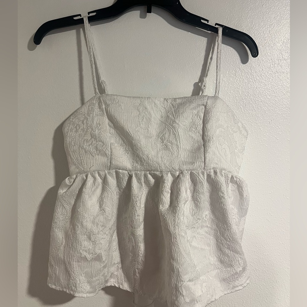 White design tank top